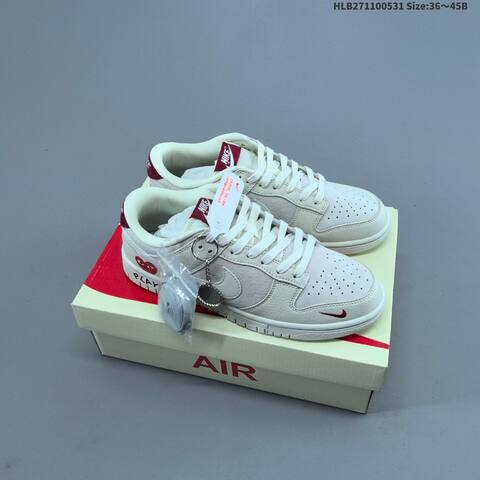 Nike SB Dunk Low Beige Grey Blue Red EU 36-45 Skate Shoe - Unisex (BS-60043)