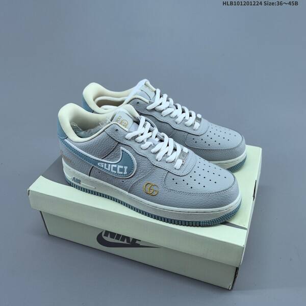 Nike Air Force 1 07 Low Light Grey Cream Green Red EU 36-45 sneaker