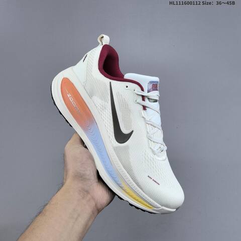 Nike Vomero Plus ReactX Air Zoom Sail Dark Brown Burgundy Orange Blue EU 36-45 Running Shoe - Unisex (BS-62037)