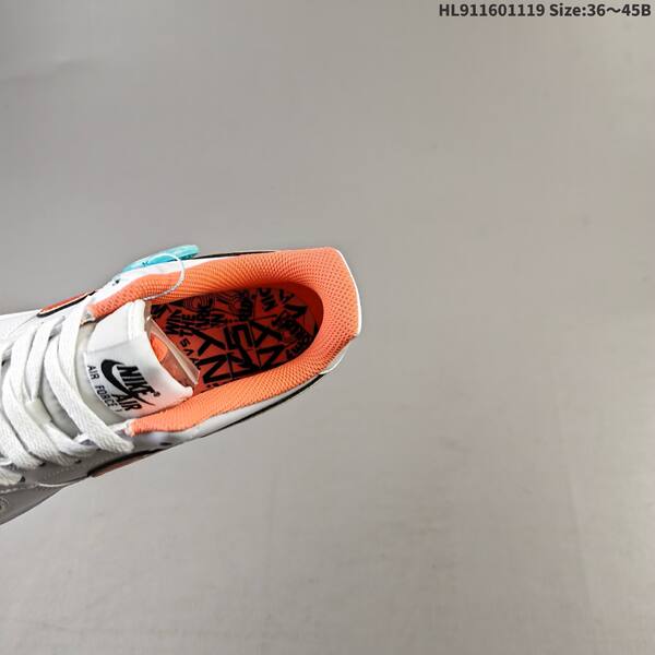 Nike Air Force 1 07 white orange light green EU 36-45 sneaker