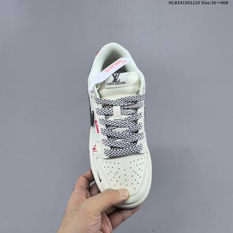 Nike SB Dunk Low Off White Black Red Light Green EU 36-46 Skate Shoe - Unisex (BS-62444)