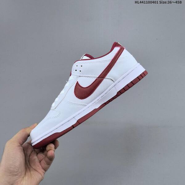 Nike SB Dunk Low white dark red EU 36-45 skate shoe