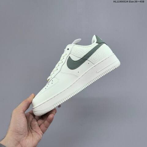 Nike Air Force 1 07 Low Off White Dark Green Red Silver EU 36-45 Sneaker - Unisex (BS-60174)