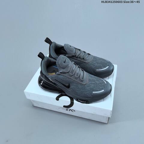 Nike Air Max 270 White Gold Light Blue Dark Blue EU 40-45 Running Shoe - Men's (BS-59978)