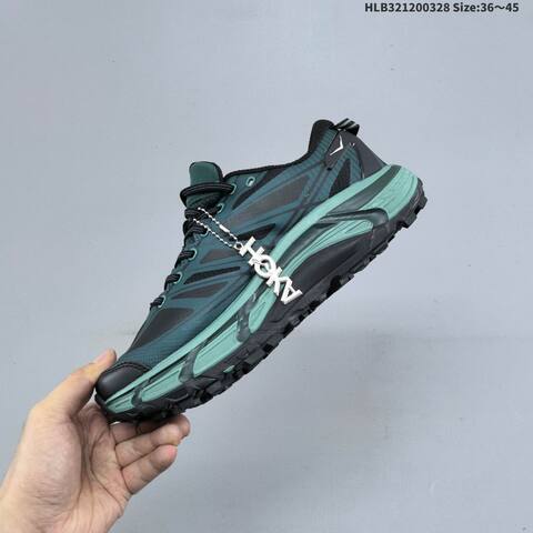 HOKA ONE ONE Mafate Speed 2 Dark Teal Black Light Teal EU 36-45 Trail Shoe Trail Running Sneakers - Unisex (BS-69369)
