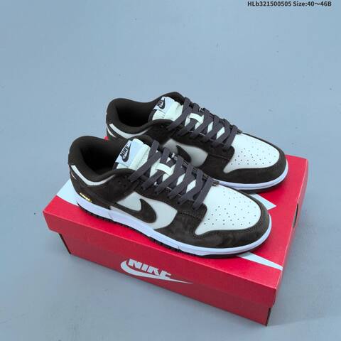 Nike Dunk SB Low Off White Dark Brown White EU 40-46 Skate Shoe - Men's (BS-60484)