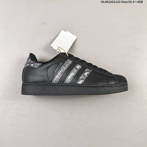 Adidas Superstar 2 Black Grey EU 35 5-45 Skate Shoe - Unisex (BS-65526)