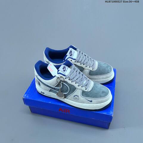 Nike Air Force 1 07 Low Grey Green Yellow Red White EU 36-45 Sneaker - Unisex (BS-60094)