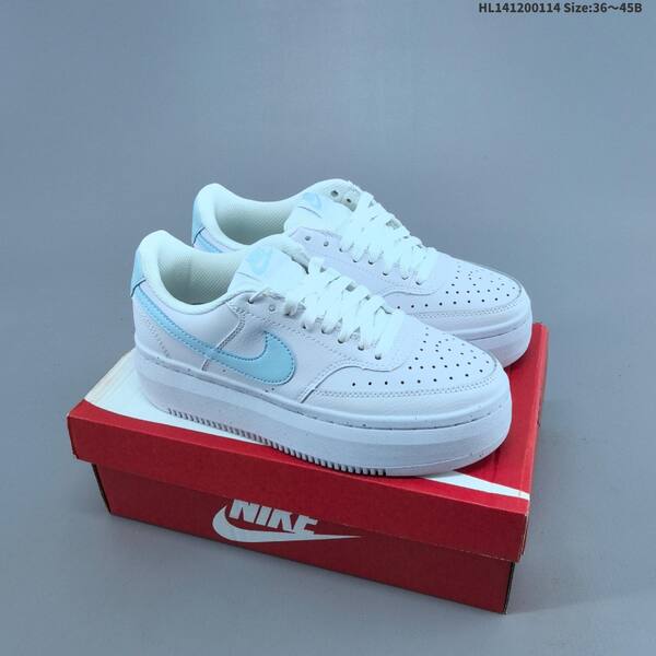 Nike Court Vision Alta LTR light pink white black white EU 36 42 skate shoe EU 36-42