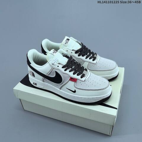 Nike Air Force 1 07 White Grey Red EU 36-45 Sneaker - Unisex (BS-62456)