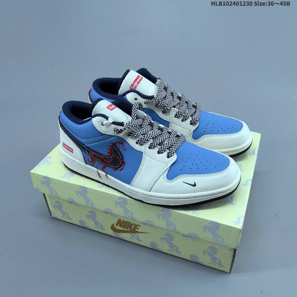 Nike Air Jordan 1 Low green and white 36~45B casual