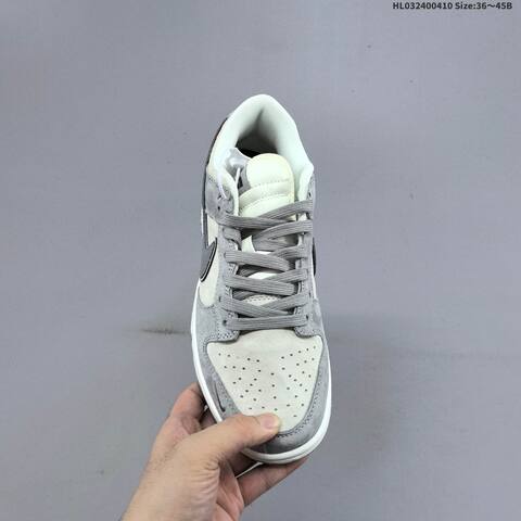 Nike Dunk SB Low Light Grey Dark Grey Off White EU 36-45 Skate Shoe - Unisex (BS-60828)