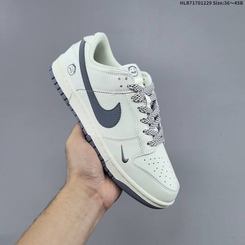 Nike SB Dunk Low Off White Red Grey EU 36-45 Skate Shoe - Unisex (BS-62340)