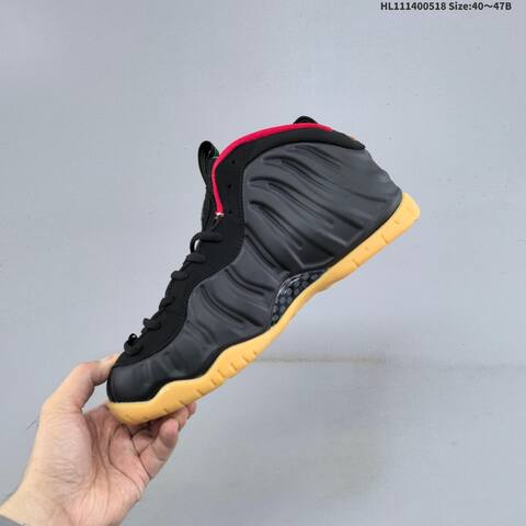Nike Air Foamposite Pro Black Red Green Gum EU 40-47 Basketball Shoe - Men's (BS-60278)