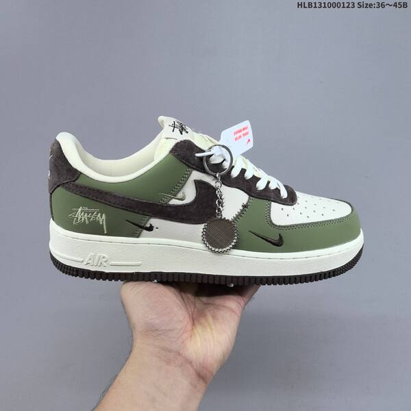 Nike Air Force 1 07 LV8 white green brown EU 36-45 sneaker