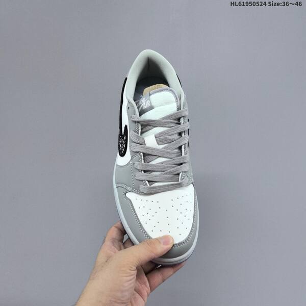Jordan Air Jordan 1 Low OG grey/white/black 36~46 lifestyle
