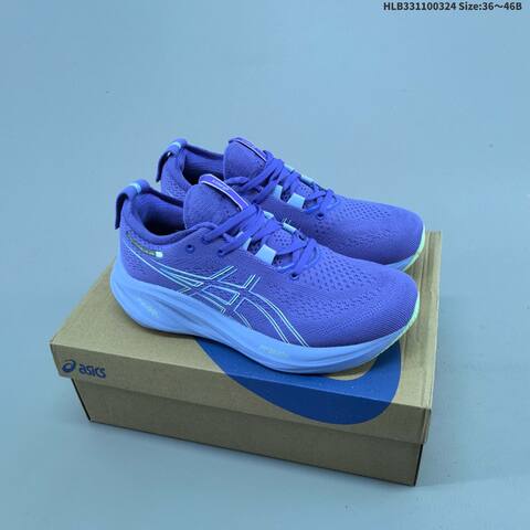 ASICS GEL-NIMBUS 26 Navy Blue White Light Blue EU 36-46 Running Shoe Running Sneakers - Unisex (BS-68974)