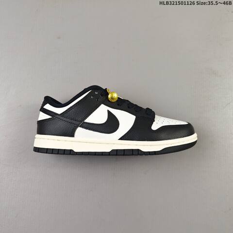 Nike Dunk Low Black White Sail EU 35 5-46 Skate Shoe - Unisex (BS-63037)