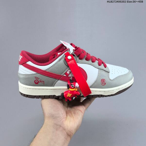 Nike Dunk Low Year of the Horse white grey red cream EU 36 45 skate shoe EU 36-45