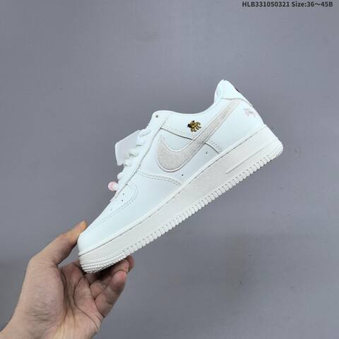 Nike Air Force 1 07 CNY IQ1119 011 Off White White Burgundy Gold EU 36 45 Sneaker EU 36-45 - Unisex (BS-61204)