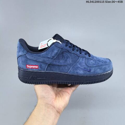 Nike Air Force 1 07 Supreme White Brown Black EU 36-45 Skate Shoe - Unisex (BS-61969)