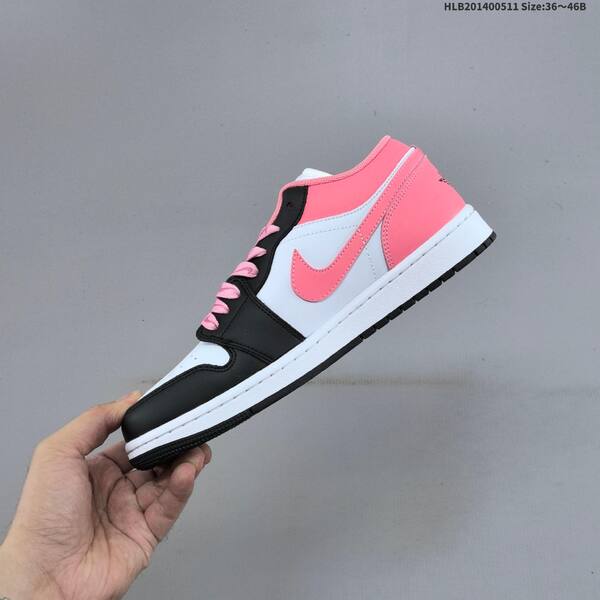 Jordan Air Jordan 1 Low white/black/pink 36~46B lifestyle