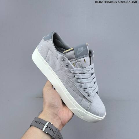 Nike Blazer Low 77 Jumbo HQ2054-400 Navy Blue Sail White EU 36-45 Skate Shoe - Unisex (BS-60926)