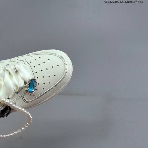 Nike Air Force 1 07 LV8 FJ7740-071 Off White Dark Grey White Blue Gold EU 36-45 Sneaker - Unisex (BS-60565)
