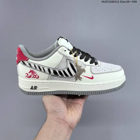 Nike Air Force 1 07 LV8 White University Blue Dark Grey EU 36-45 Sneaker - Unisex (BS-62069)