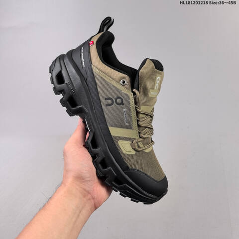On Running Cloudrock Low WP Olive Black EU 36-45 Trail Shoe Trail Running Sneakers - Unisex (BS-69738)