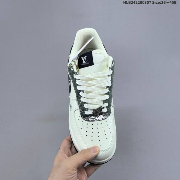 Nike Air Force 1 07 Low Louis Vuitton off white black dark green silver EU 36-45 sneaker