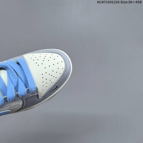 Nike SB Dunk Low Supreme white grey light blue navy blue EU 36-45 skate shoe