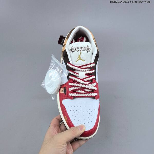 Jordan Air Jordan 1 Low OG White/Red/Brown/Tan EU 36-46 casual