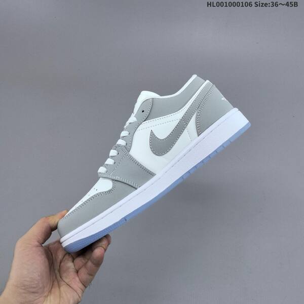 Air Jordan Air Jordan 1 Low wolf grey / white 36~45 casual