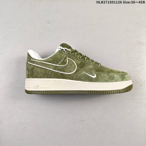 Nike Air Force 1 07 Olive Green White EU 36-45 Sneaker - Unisex (BS-63058)