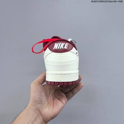 Nike Dunk SB Low Off White Burgundy Red EU 36-45 Skate Shoe - Unisex (BS-61686)