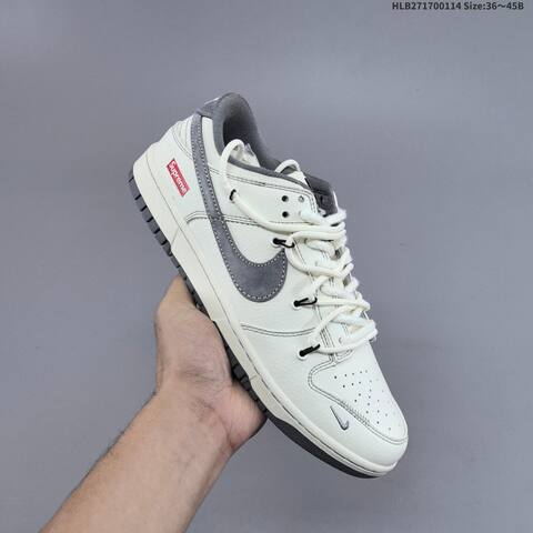 Nike Dunk SB Low Supreme Off White Navy Grey Red EU 36-45 Skate Shoe - Unisex (BS-61999)