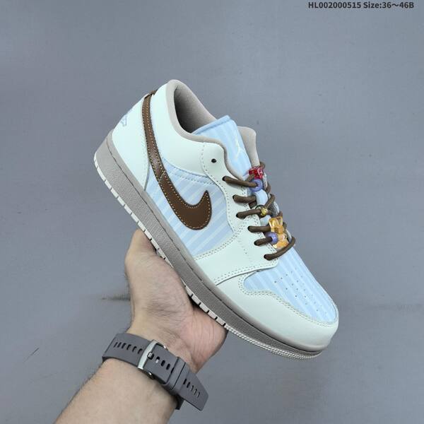 Jordan Air Jordan 1 Low light blue/white/brown 36~46B lifestyle