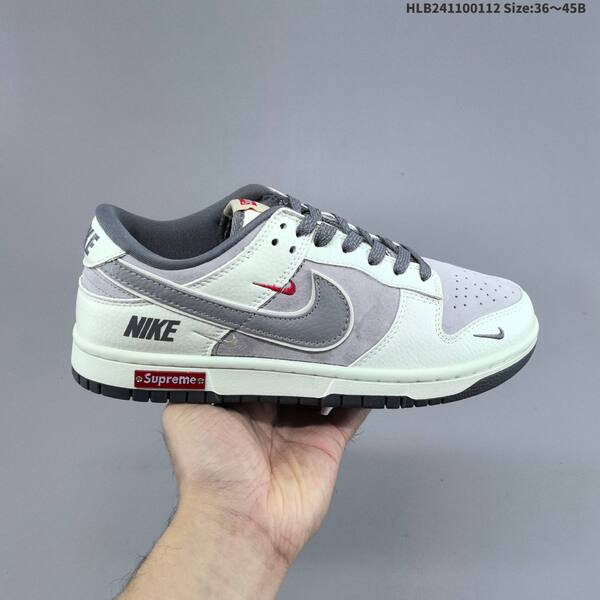 Nike SB Dunk Low Off White Grey Red EU 36-45 skate shoe