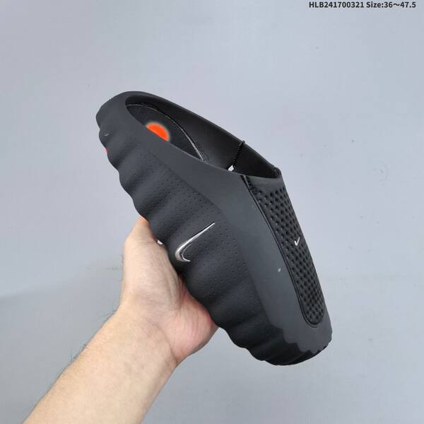 Nike Mind 001 black white silver orange EU 36-47 5 slides