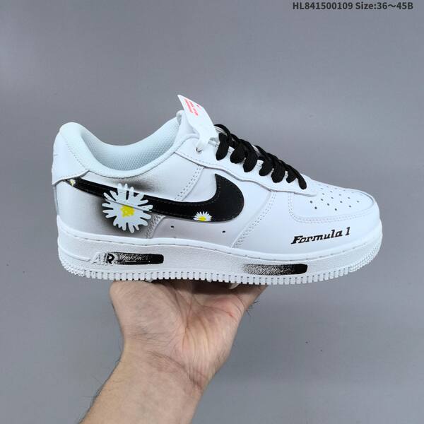 Nike Air Force 1 07 white black yellow EU 36-45 sneaker
