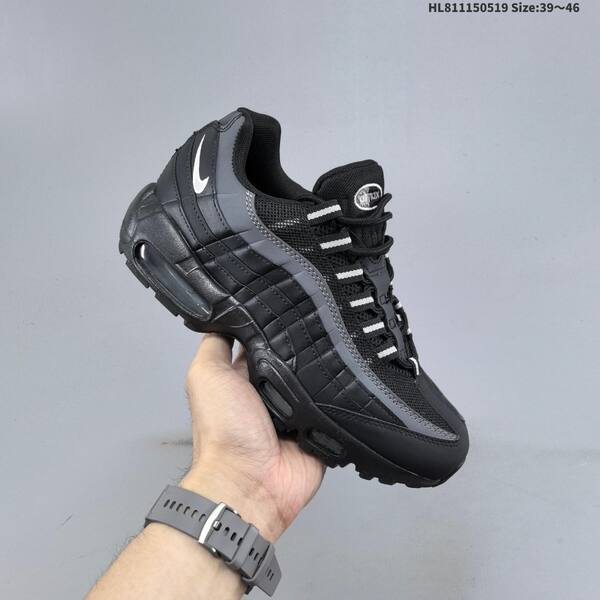 Nike Air Max 95 Black Grey Silver EU 39-46 running shoe