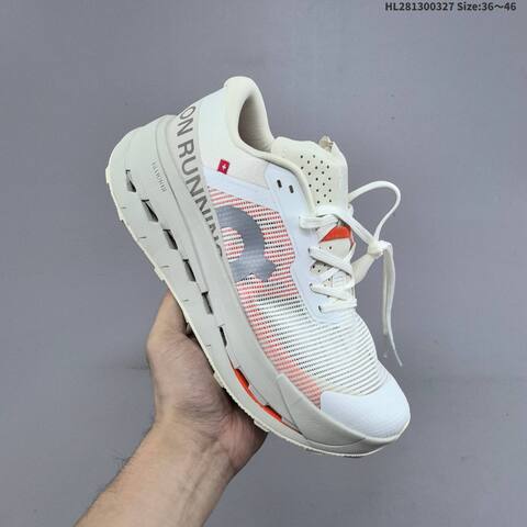 On Cloudultra 3 White Grey Orange EU 36-46 Trail Shoe Trail Running Sneakers - Unisex BS-69659