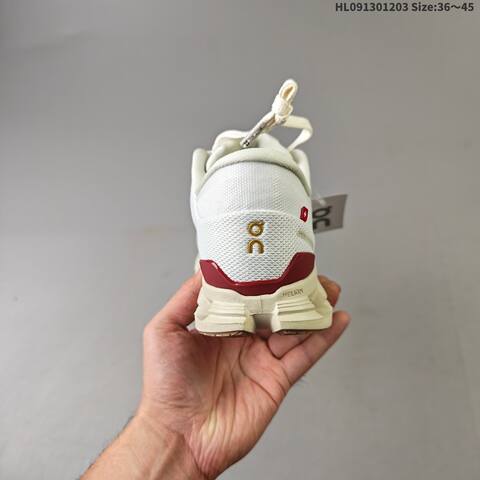 On Cloud X 4 White Cream Burgundy Gold EU 36-45 Running Shoe Running Sneakers - Unisex (BS-69753)