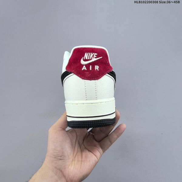 Nike Air Force 1 07 LV8 DD1982-324 off white black red EU 36-45 skate shoe