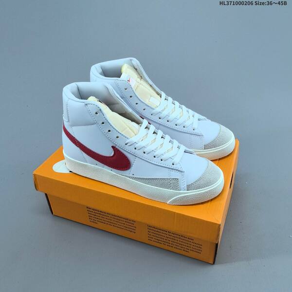 Nike Blazer Mid 77 VNTG black white sail red EU 36-45 skate shoe