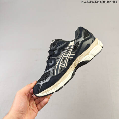 ASICS GEL NYC Black Cream Off White EU 36 45 Running Shoe EU 36-45 Running Sneakers - Unisex (BS-69236)