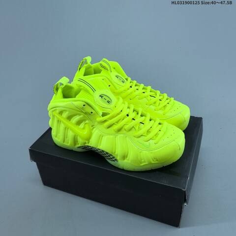 Nike Air Foamposite One Volt Neon Yellow Black EU 40-47 5 Basketball Shoe - Men's (BS-61762)