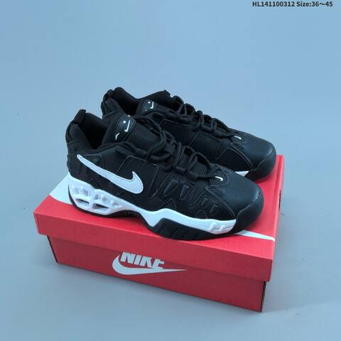Nike Air More Uptempo Low Black Red Navy White EU 36-45 Basketball Shoe - Unisex (BS-61350)