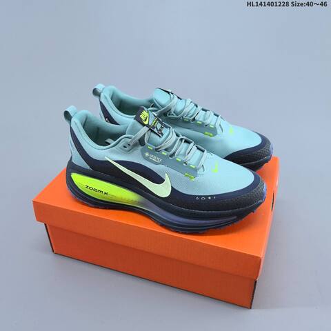 Nike Vomero 18 GTX ReactX Air Zoom Light Blue Neon Yellow Dark Blue Black EU 40-46 Running Shoe - Men's (BS-62368)